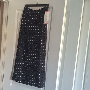 Aeropostale Black and White Polka Dot A-Line Skirt
